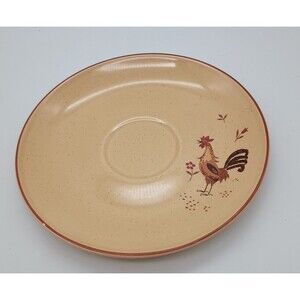 Harmony House Honey Hen Replacement Saucer 6.5 In Yellow Rooster